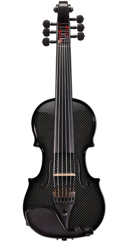 6 String Acoustic Electric AE Carbon Fiber Violin - Black